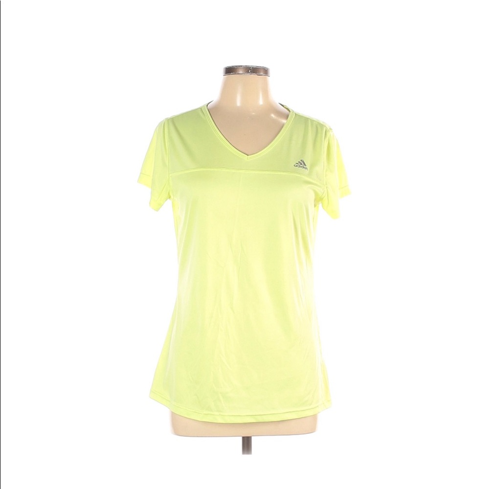 Neon Yellow Adidas Gym Shirt
